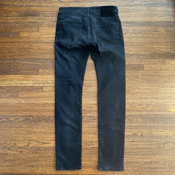 Men’s True Religion Black Super Skinny Stretch Tony Fit Jeans - Picture 5 of 7